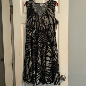LuLaRoe Gray & Black Dress